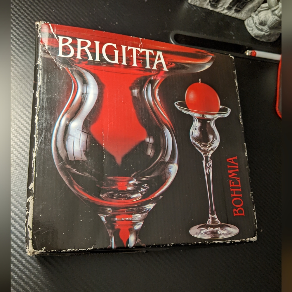 Brigitta Bohemian Crystal Candlesticks